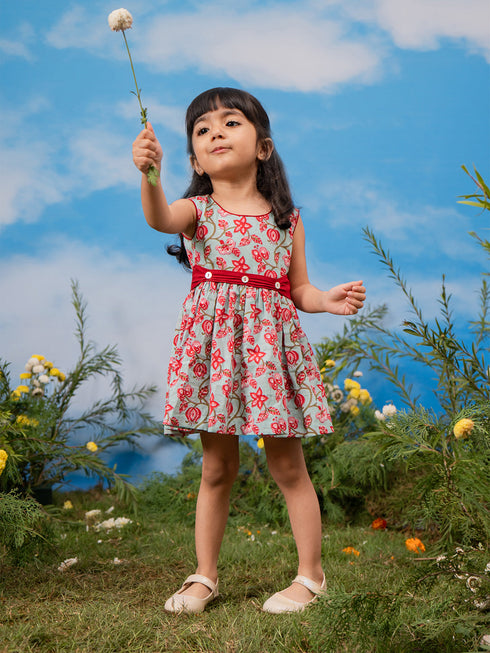 Girl's' Aqua Dress